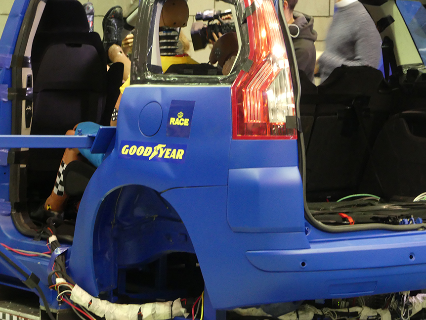 Crash test posiciones incorrectas al volante