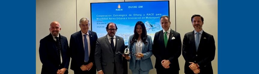 EHang y el RACE firman un MoU estratégico para impulsar la movilidad aérea urbana y la innovación en el motorsport